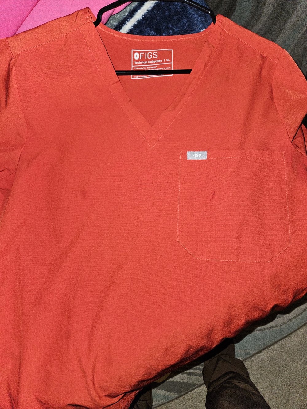 Figs Women’s Scrub Top in Red